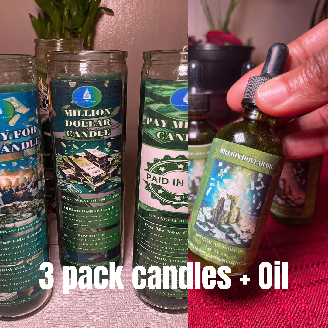 3 Pack Money Candles