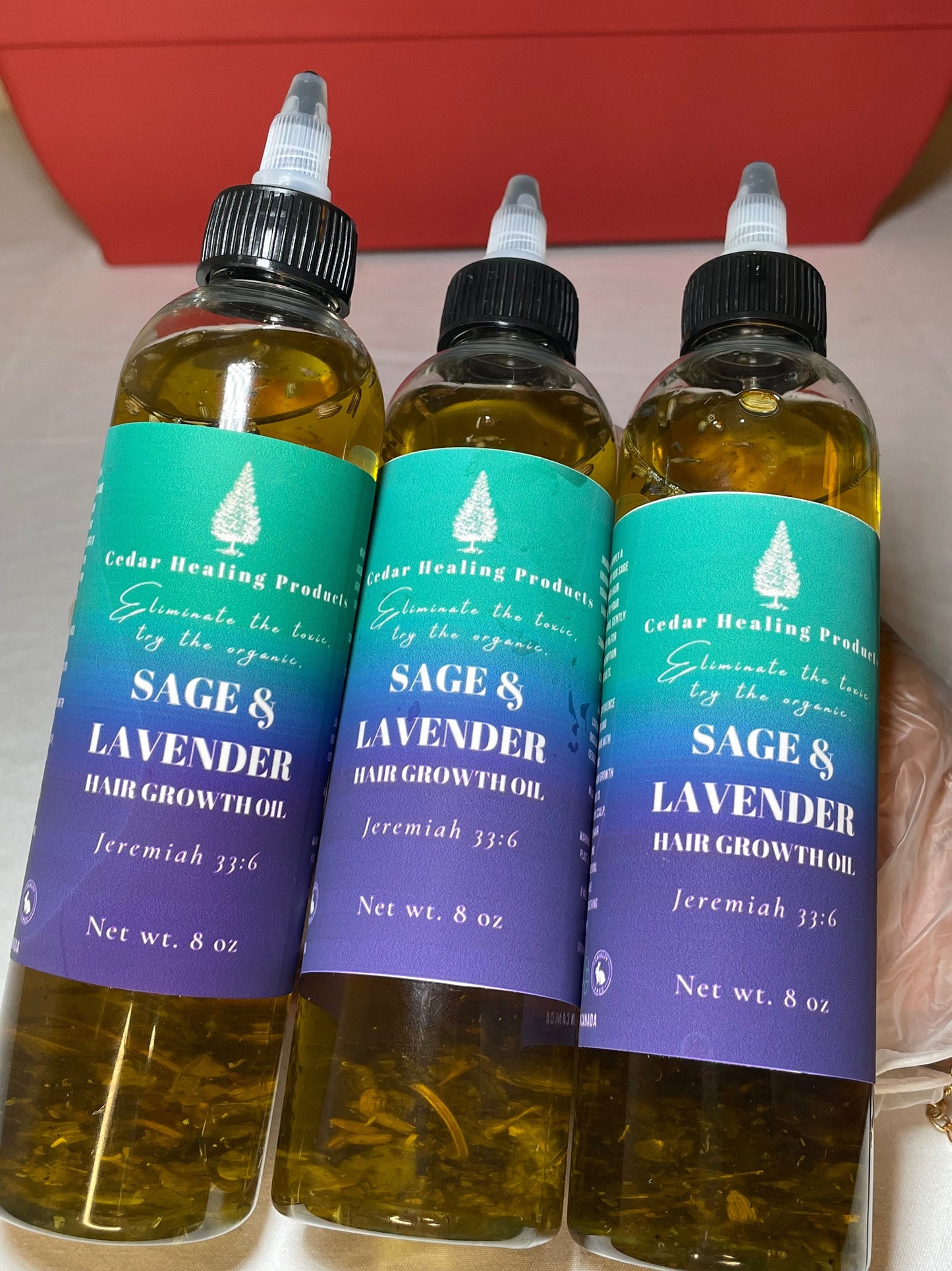 SAGE & LAVENDER Hair Growth Oil | Herbal oil for extreme hair growth | Infused with Neem extract | Made with Herbal extracts and powders |