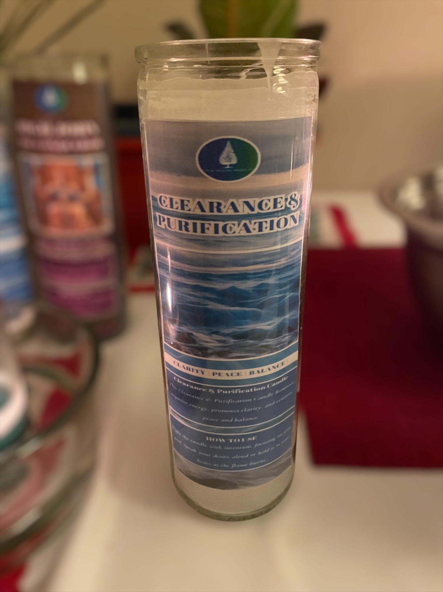 Clearance & Purification Candle | 7 day prayer candles | Use for clarity, balance, purification, renewal |