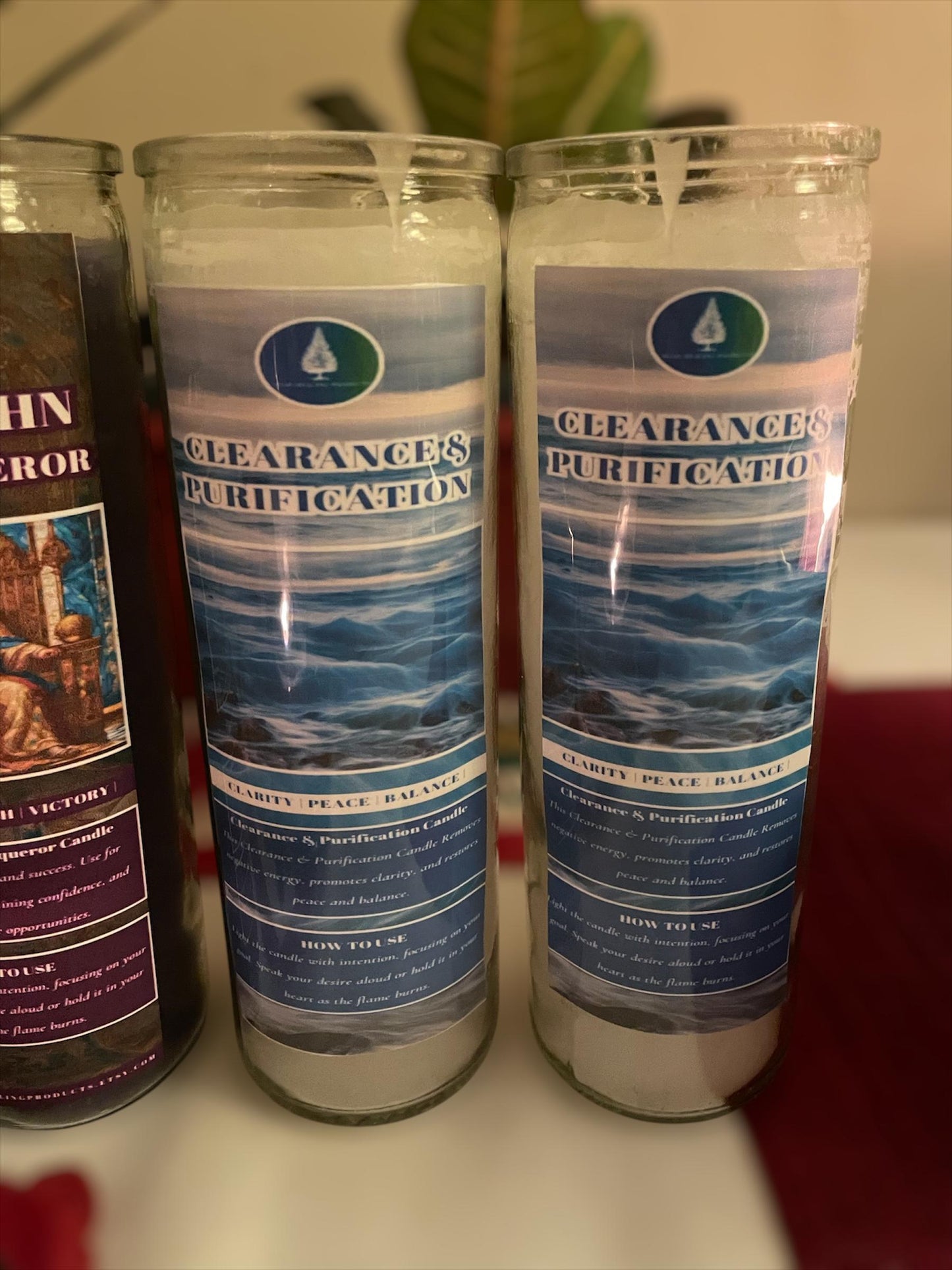 Clearance & Purification Candle | 7 day prayer candles | Use for clarity, balance, purification, renewal |