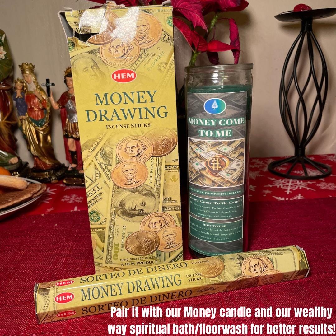 Hem Money Drawing Incense | Money incense | Use for attracting more money in your life | 1 pack | 20 incense sticks |