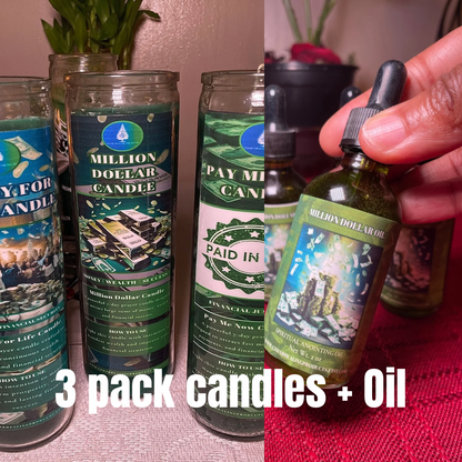 3 Pack Money Candles