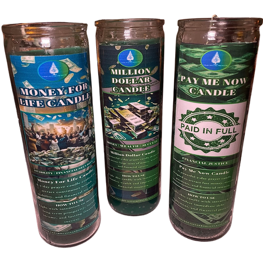 3 Pack Money Candles