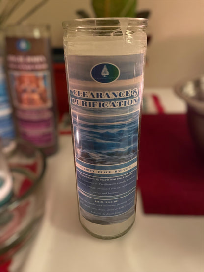 Clearance & Purification Candle | 7 day prayer candles | Use for clarity, balance, purification, renewal |
