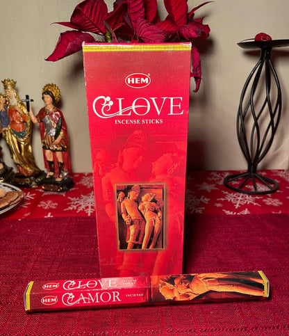 Hem Love Incense | Love drawing incense | Use for attracting love in all its forms | 1 pack | 20 incense sticks |